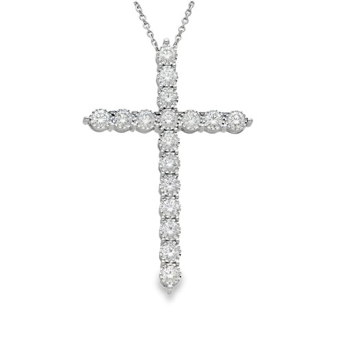9ct white gold illusion - 9ct, illusion-set