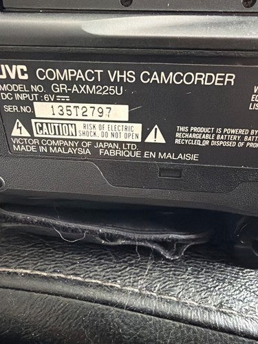 Jvc axm225 vhs analog - vhs-c,