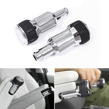 2x Alloy Seat Armrest Box