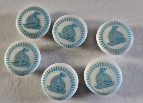 Baby buttons boat 14mm - buttons,