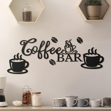 Coffee Bar Rustic Metal Sign