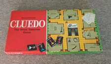 Cluedo Board Game (Waddingtons Games 1972) Complete (A)