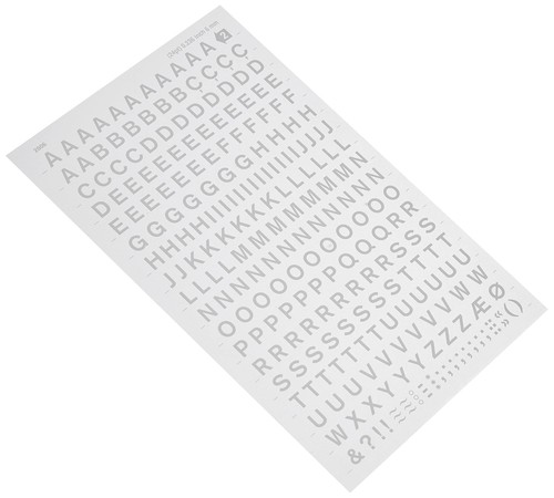 White letters transfers - 6, mm