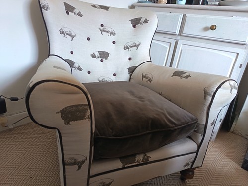 Armchair pre owned - used,, emily