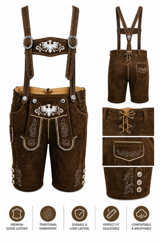 Lederhosen leather mens - leather, german