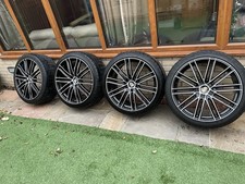 22” Turbo Diamond Turned Alloy Wheels For Porsche Cayenne 958 Recently Refurb’d