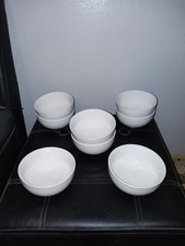 Set of 8 Malacasa White Porcelain Dipping Bowls