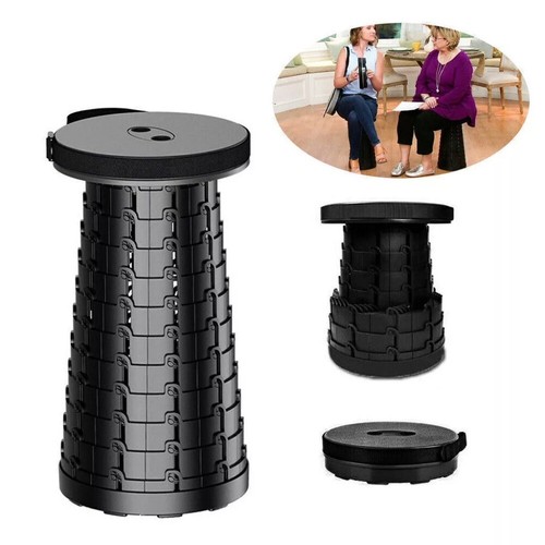 Telescoping folding stool - folding,