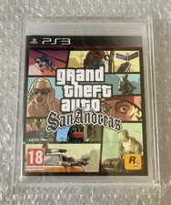 BRAND NEW SEALED GRAND THEFT AUTO SAN ANDREAS PLAYSTATION 3 PS3 + DISPLAY CASE