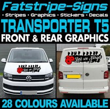 to fit VW TRANSPORTER T5 GRAPHICS STICKERS STRIPES DECALS DAY VAN CAMPER SWB LWB