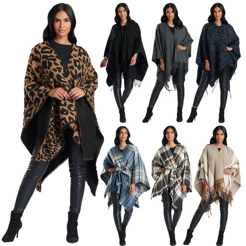 Ladies poncho wraps winter - poncho,