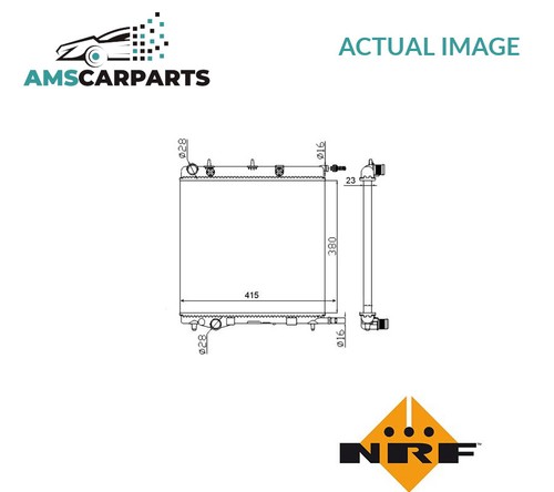 Engine cooling radiator 50430a - engine,