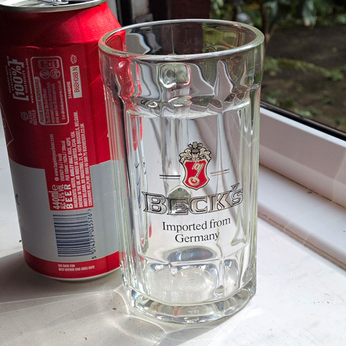 Beck glass beer - beck’s,