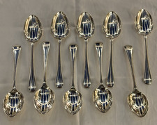 Dessert Spoons Silver Plated x 10