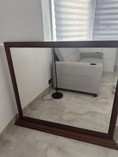 Antique Wooden Mirror Mantelpiece Vintage