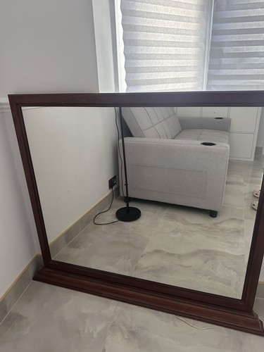 Antique wooden mirror - antique,