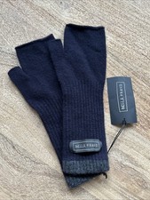 BELLA FREUD NAVY WRIST WARMERS/FINGERLESS GLOVES 100% WOOL NEW W/TAGS SOLD OUT