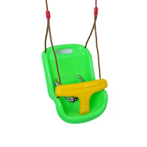 Baby swing seat - yellow, apple