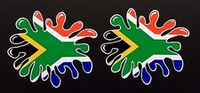 SOUTH AFRICA Flag Paint Splat