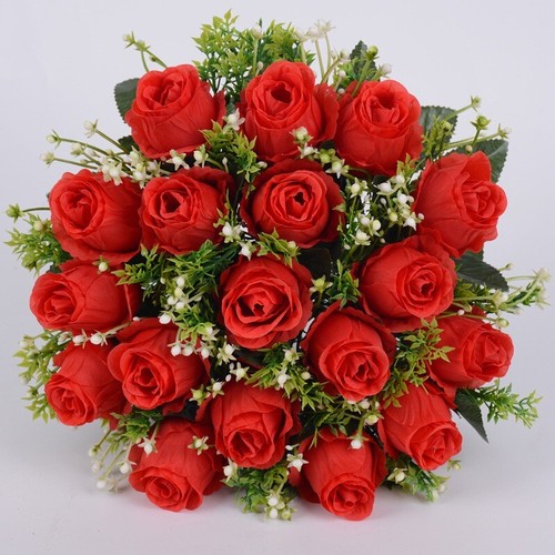 Heads silk rose bud - heads,
