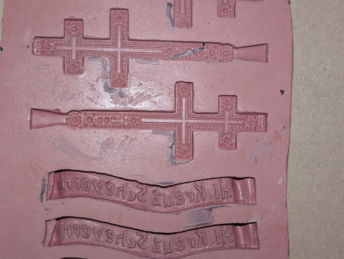 Silicone mold wax relief - wax,