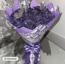 12 Purple Flowers with purple