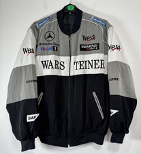 Mercedes-Benz McLaren F1 Team Racing Jacket Men XL Black Grey Vintage Embroider