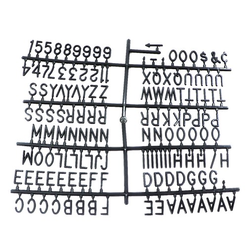 Plstic letter board numbers - letter,