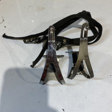 Lapize 160 Size Small Toe Clips / Cages with straps  - L'Eroica 1980s