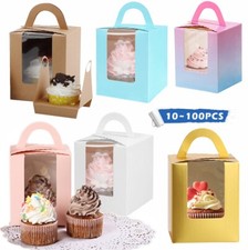 10/50X Single Cupcake Boxes