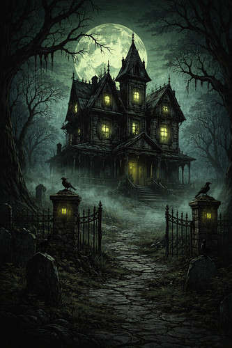 Gothic haunted house dark - gothic,
