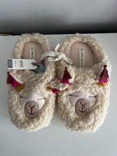 Fat Face Womens Ivory Lila Llama Mule Slippers Size Medium 5-6.5 New with Tags