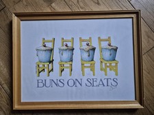 Signed Print 'Buns On Seats'