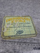 Vintage Boots emergoplast flexible plaster dressing tin old. Vgc 