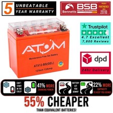 Atom ATX12-BS Gel Motorcycle