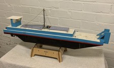 VINTAGE FREIGHTER CARGO SHIP BOAT MODEL RC PROJECT, SPARES RESTORATION, UNTESTED