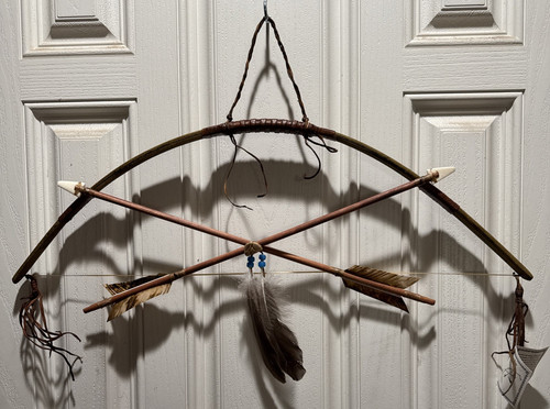 Native american bow and arrow - bow,