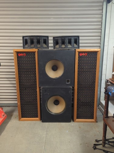 Vintage wem speakers tall - 1.4m,