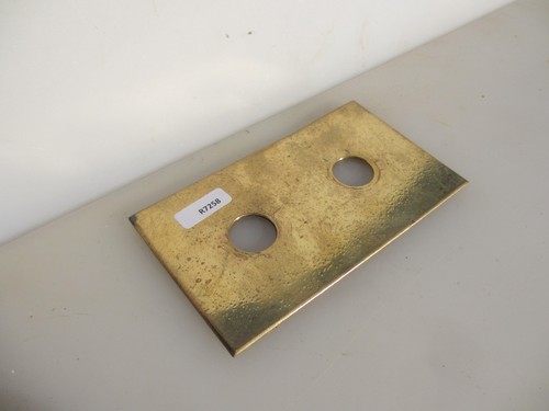 Vintage brass light switch - light,