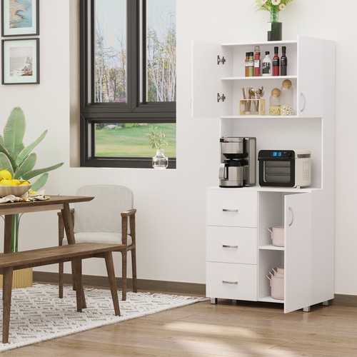 Homcom kitchen storage cabinet - storage,
