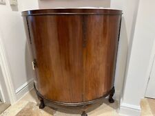 Mahogany Demi Lune side cabinet of typical 18th century form.