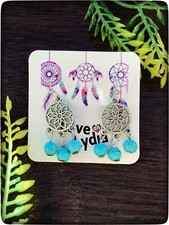 NEW Silver Colour Blue Bead