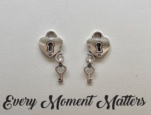 Tibetan silver heart - x,