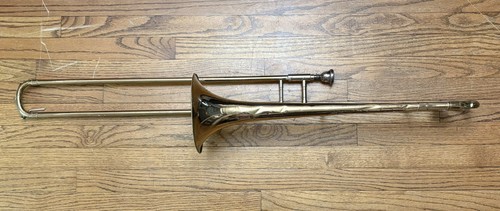 Conn brass trombone 12c - w/,