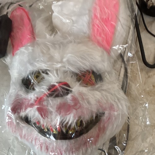 Light white faux fur bunny - light,