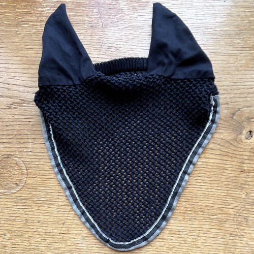 Equine fly veil ear bonnet - bonnet,