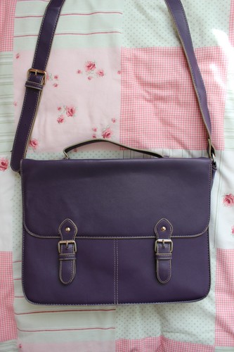 Topshop purple satchel bag - purple,