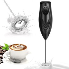 Milk Frother Handheld Whisk Battery Powered Drink Mixer, Milk Frother Foamer & 