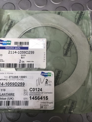 Genuine doosan shim - doosan,