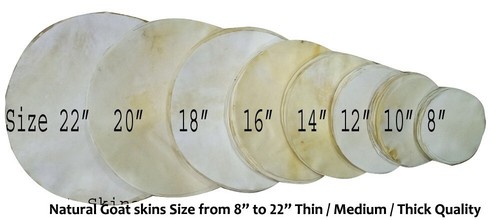 Natural goat skins - natural,